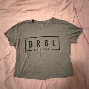 BRBL Cartel Cropped Gray T-Shirt